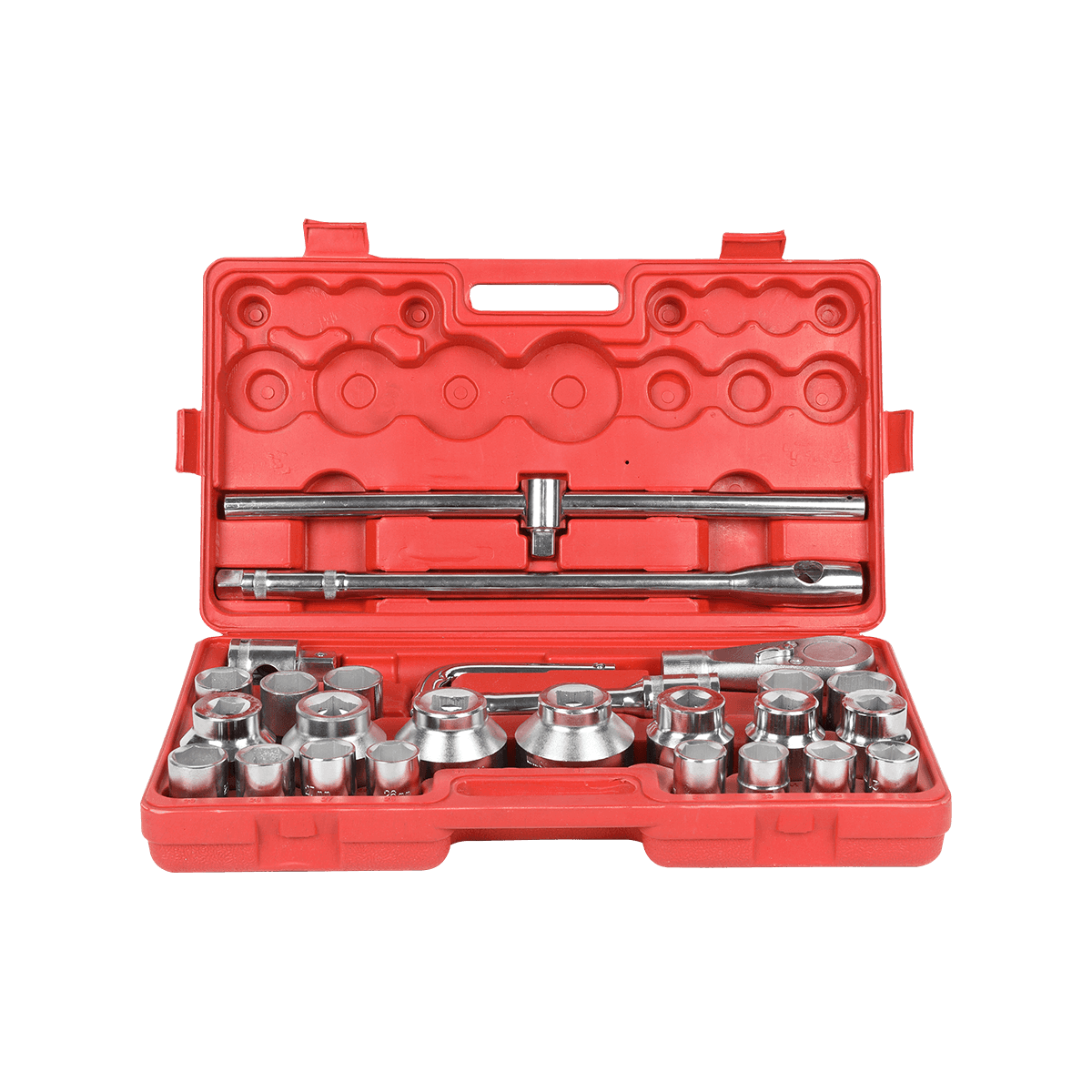26 piezas 3/4 'Cr-Mo Socket Juego de herramientas mecánicas Juego de llaves de impacto Juego de herramientas de servicio pesado